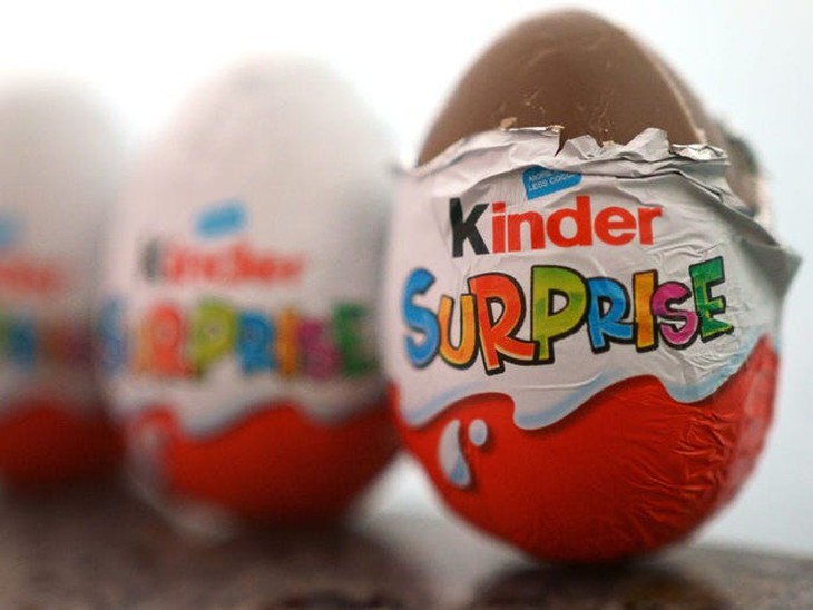 WHO: Nhiều trường hợp nghi nhiễm khuẩn Salmonella liên quan sản phẩm sôcôla Kinder - Ảnh 1. WHO: Nhiều trường hợp nghi nhiễm khuẩn Salmonella liên quan sản phẩm sôcôla Kinder - Ảnh 1.