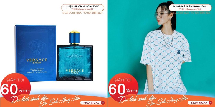 "Lên đồ" hàng hiệu du lịch hè: Sale off 60%+++, tặng voucher "khủng" - Ảnh 3. "Lên đồ" hàng hiệu du lịch hè: Sale off 60%+++, tặng voucher "khủng" - Ảnh 3.