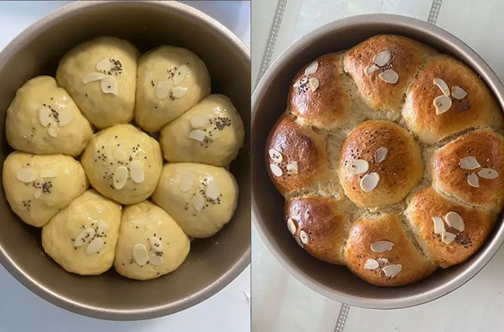Cách làm bánh mì hoa cúc ngon tuyệt bằng nồi cơm điện, nồi chiên không dầu - Ảnh 13.