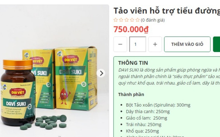 Thêm một TPBVSK quảng cáo gây hiểu nhầm có tác dụng như thuốc chữa bệnh