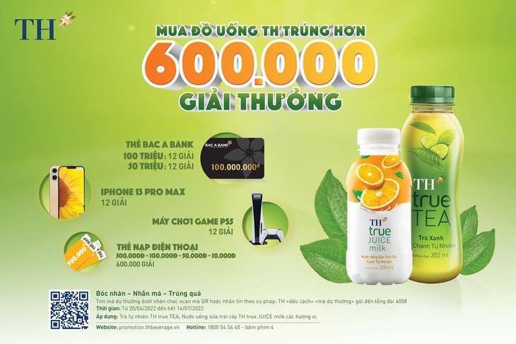 Bật tung hứng khởi ngày hè cùng "cơn lốc" hơn 600.000 quà tặng "cực chất" từ TH - Ảnh 1. Bật tung hứng khởi ngày hè cùng "cơn lốc" hơn 600.000 quà tặng "cực chất" từ TH - Ảnh 1.
