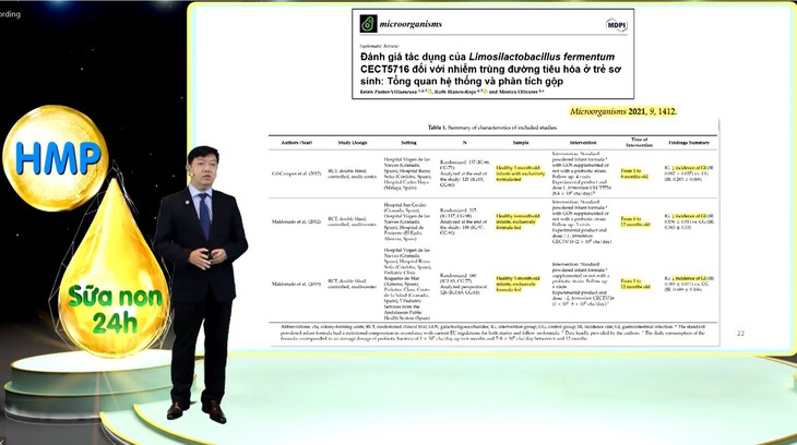 Hội thảo khoa học về tăng cường miễn dịch cho trẻ từ sữa non và lợi khuẩn HMP - Ảnh 1. Hội thảo khoa học về tăng cường miễn dịch cho trẻ từ sữa non và lợi khuẩn HMP - Ảnh 1.