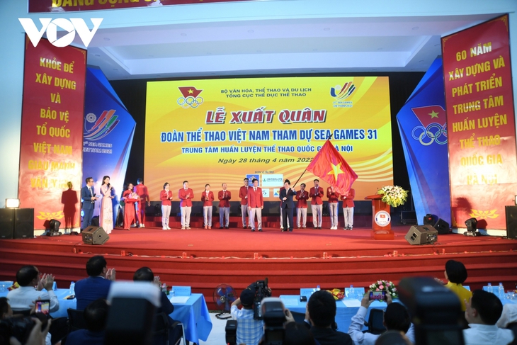 Đoàn Thể thao Việt Nam xuất quân tham dự SEA Games 31 - Ảnh 1. Đoàn Thể thao Việt Nam xuất quân tham dự SEA Games 31 - Ảnh 1.