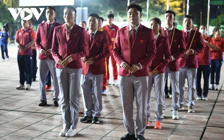 Đoàn Thể thao Việt Nam xuất quân tham dự SEA Games 31 - Ảnh 4. Đoàn Thể thao Việt Nam xuất quân tham dự SEA Games 31 - Ảnh 4.
