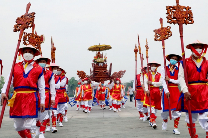 Giỗ Tổ Hùng Vương 2022: Phần hội trở lại, trải nghiệm hát Xoan làng cổ - Ảnh 2. Giỗ Tổ Hùng Vương 2022: Phần hội trở lại, trải nghiệm hát Xoan làng cổ - Ảnh 2.