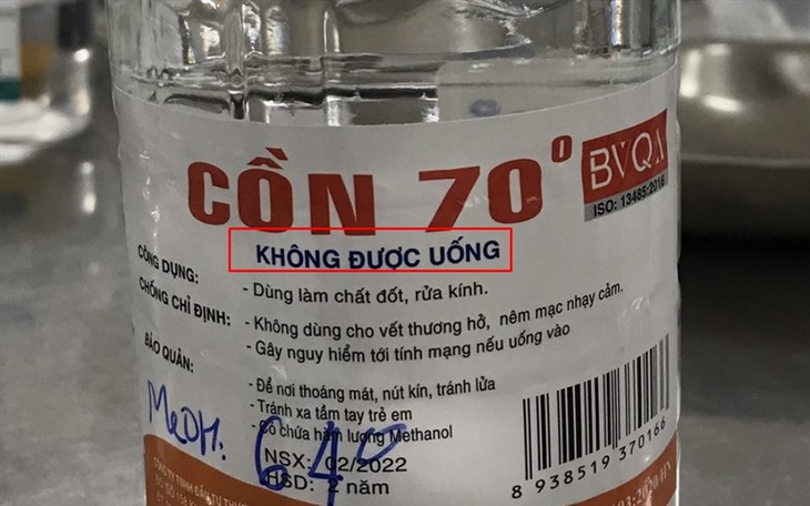 Bộ Y tế: Sử dụng sản phẩm chứa Methanol để sát khuẩn gây nguy hiểm sức khỏe người dùng