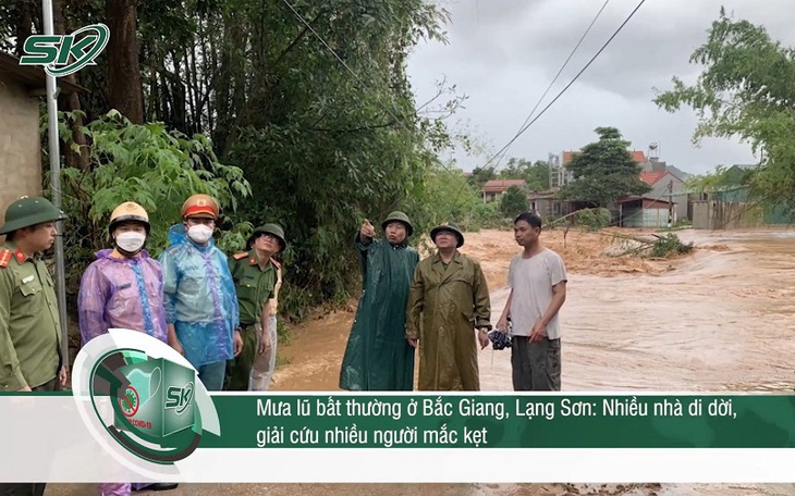 Mưa lũ bất thường ở Bắc Giang, Lạng Sơn nhấn chìm hàng trăm nhà dân, Giải cứu nhiều người mắc kẹt