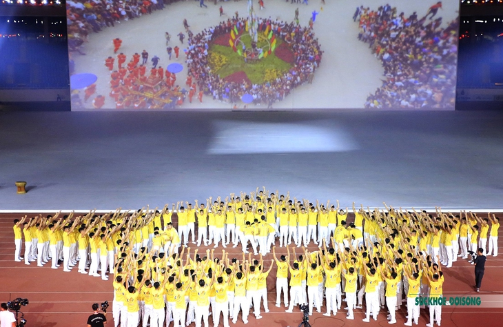 Tổng duyệt Lễ khai mạc SEA Games 31 tại sân vận động quốc gia Mỹ Đình - Ảnh 10.