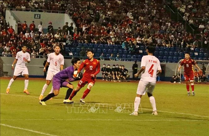 SEA Games 31: Thắng Myanmar, tuyển nữ Việt Nam hẹn gặp Thái Lan ở chung kết - Ảnh 1. SEA Games 31: Thắng Myanmar, tuyển nữ Việt Nam hẹn gặp Thái Lan ở chung kết - Ảnh 1.
