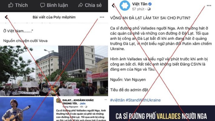 Các trang mạng xã hội đưa thông tin ca sĩ đường phố người Nga bị bắt tại Đà Lạt là sai sự thật. Các trang mạng xã hội đưa thông tin ca sĩ đường phố người Nga bị bắt tại Đà Lạt là sai sự thật.