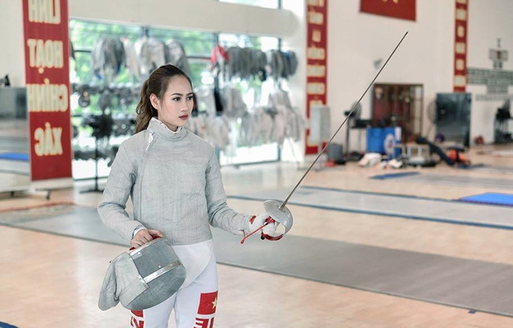 Nữ VĐV đấu kiếm sở hữu nhan sắc xinh đẹp và vô cùng tài năng, đặt quyết tâm giành HCV ở SEA Games 31 - Ảnh 1.
