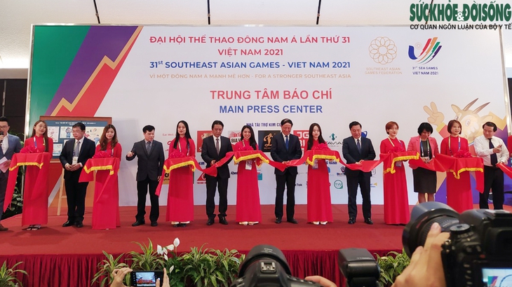Khai trương Trung tâm báo chí và Trung tâm truyền hình quốc tế của SEA Games 31 - Ảnh 2. Khai trương Trung tâm báo chí và Trung tâm truyền hình quốc tế của SEA Games 31 - Ảnh 2.