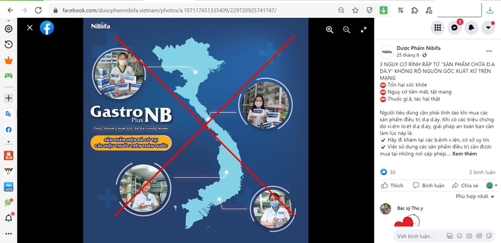 Công ty CP Dược phẩm Ninh Bình: TPBVSK Gastro NB có “thần kỳ” như quảng cáo - Ảnh 4. Công ty CP Dược phẩm Ninh Bình: TPBVSK Gastro NB có “thần kỳ” như quảng cáo - Ảnh 4.