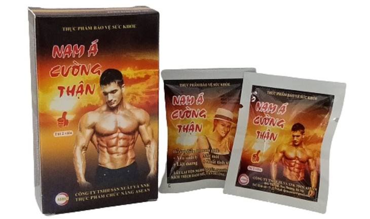 Sản phẩm thực phẩm bảo vệ sức khỏe Nam Á Cường Thận  không bảo đảm An toàn toàn thực phẩm.