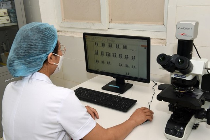 Trung tâm Huyết học truyền máu Nghệ an triển khai kĩ thuật nhiễm sắc thể đồ - Ảnh 4. Trung tâm Huyết học truyền máu Nghệ an triển khai kĩ thuật nhiễm sắc thể đồ - Ảnh 4.