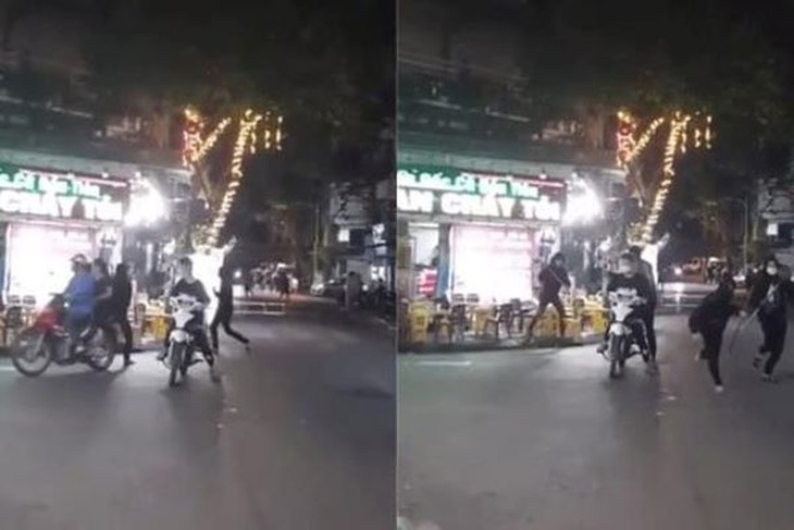 Làm rõ nhóm trẻ thành niên chém người trọng thương tại phố Hàng Thiếc - Ảnh 2.