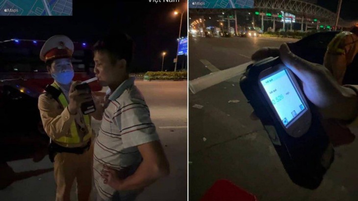 Tài xế có nồng độ cồn mức kịch khung, chở hàng chục khách lưu thông trên cao tốc - Ảnh 2.
