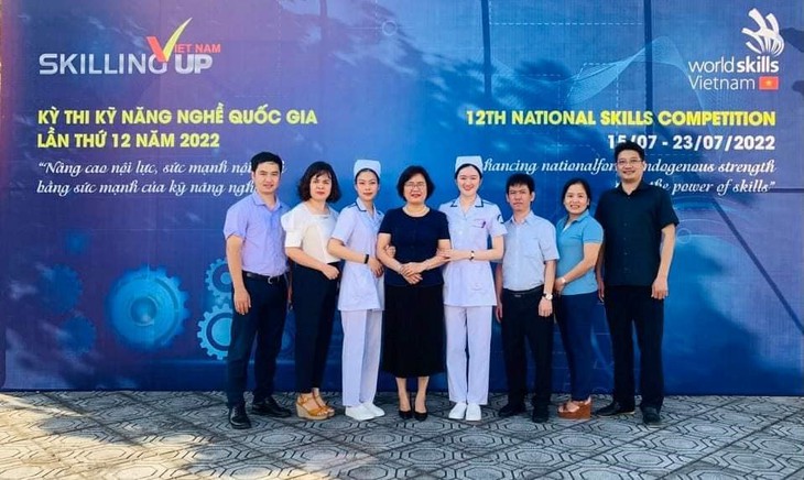 Trường cao đẳng y tế Bạch Mai đạt nhều thành tích cao tại kỳ thi Kỹ năng nghề quốc gia lần thứ 12 - Ảnh 3. Trường cao đẳng y tế Bạch Mai đạt nhều thành tích cao tại kỳ thi Kỹ năng nghề quốc gia lần thứ 12 - Ảnh 3.