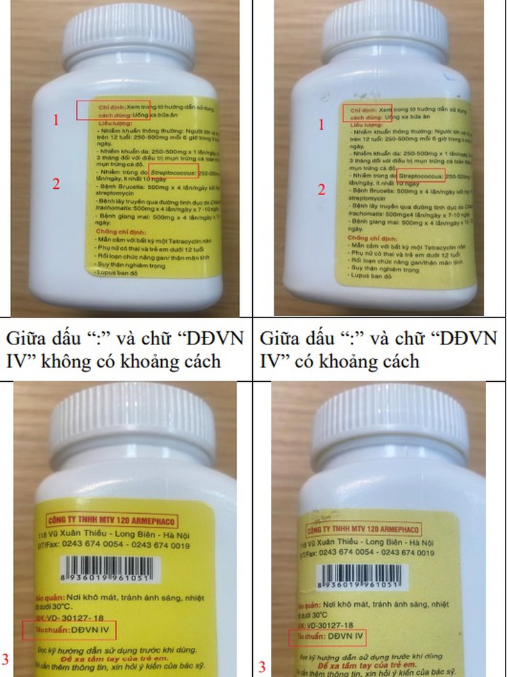 Cục quản lý Dược cảnh báo về thuốc kháng sinh Tetracyclin giả - Ảnh 2.