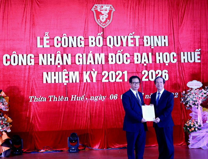 PGS.TS Lê Anh Phương giữ chức Giám đốc Đại học Huế - Ảnh 1.