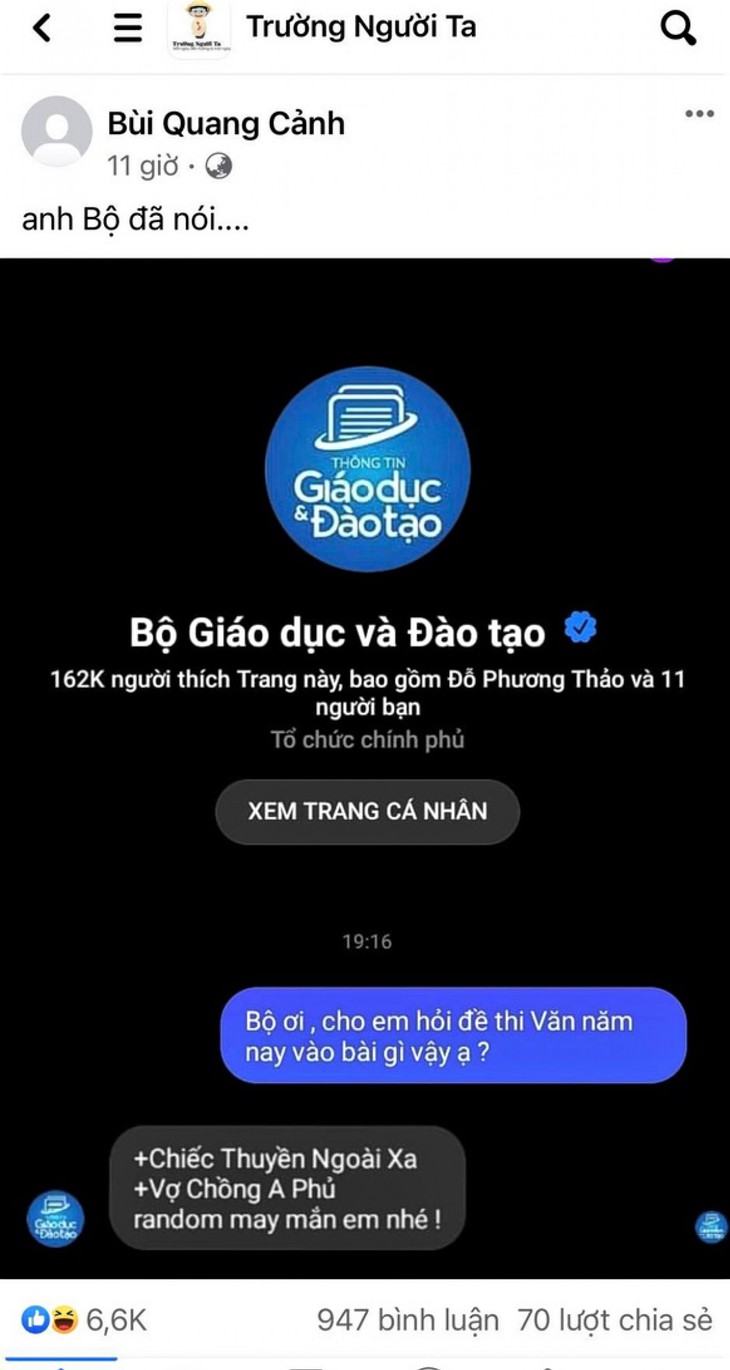 Cục Quản lý chất lượng, Bộ GD&ĐT: Chắc chắn không có chuyện lộ đề thi môn Ngữ văn - Ảnh 3.