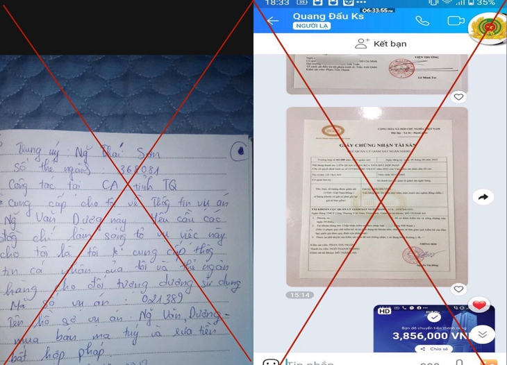 Lừa đảo chiếm đoạt tài sản bằng hình thức giả danh công an - Ảnh 1.