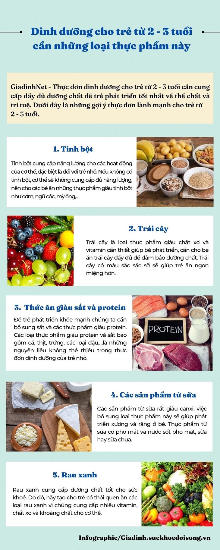 [Infographic] - Thực đơn dinh dưỡng cho trẻ từ 2 – 3 tuổi - Ảnh 1.