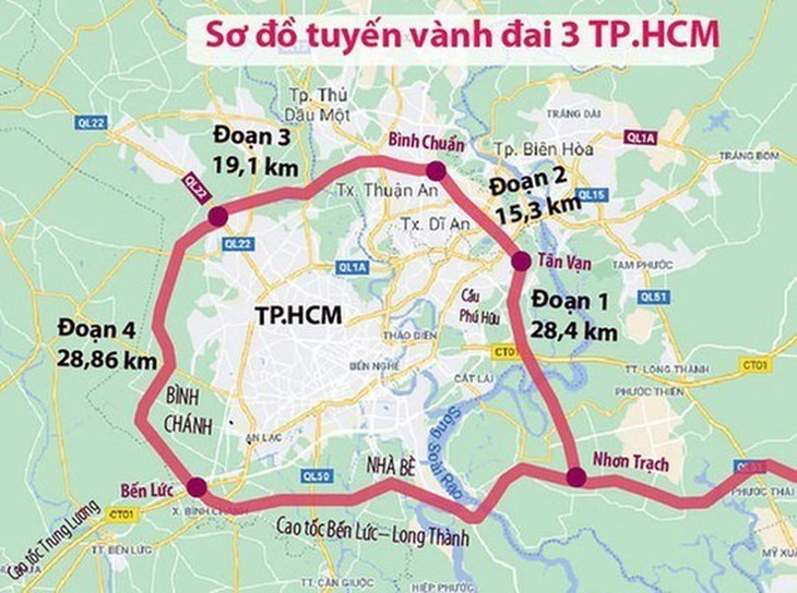 Chính phủ quyết nghị khởi công xây dựng đường Vành đai 3 TPHCM vào 30/6/2023 - Ảnh 1. Chính phủ quyết nghị khởi công xây dựng đường Vành đai 3 TPHCM vào 30/6/2023 - Ảnh 1.