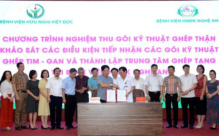 Bệnh viện Hữu nghị Đa khoa Nghệ An tiếp nhận, triển khai kỹ thuật ghép gan, ghép tim từ Bệnh viện Hữu nghị Việt Đức