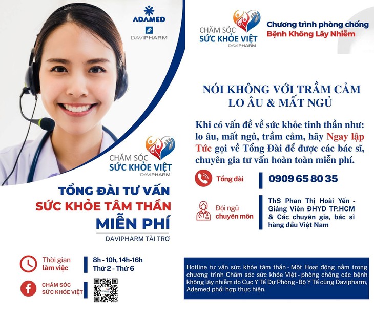 Công bố đường dây nóng tư vấn sức khỏe tâm thần miễn phí cho cộng đồng - Ảnh 2.