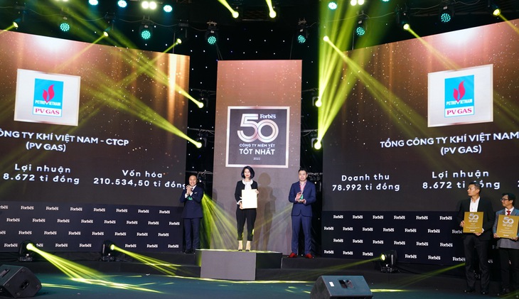 PV GAS lần thứ 10 liên tiếp nhận Vinh danh của Forbes "Top50 Công ty niêm yết tốt nhất Việt Nam năm 2022" – "Top 5 Doanh thu và Lợi nhuận" - Ảnh 2.