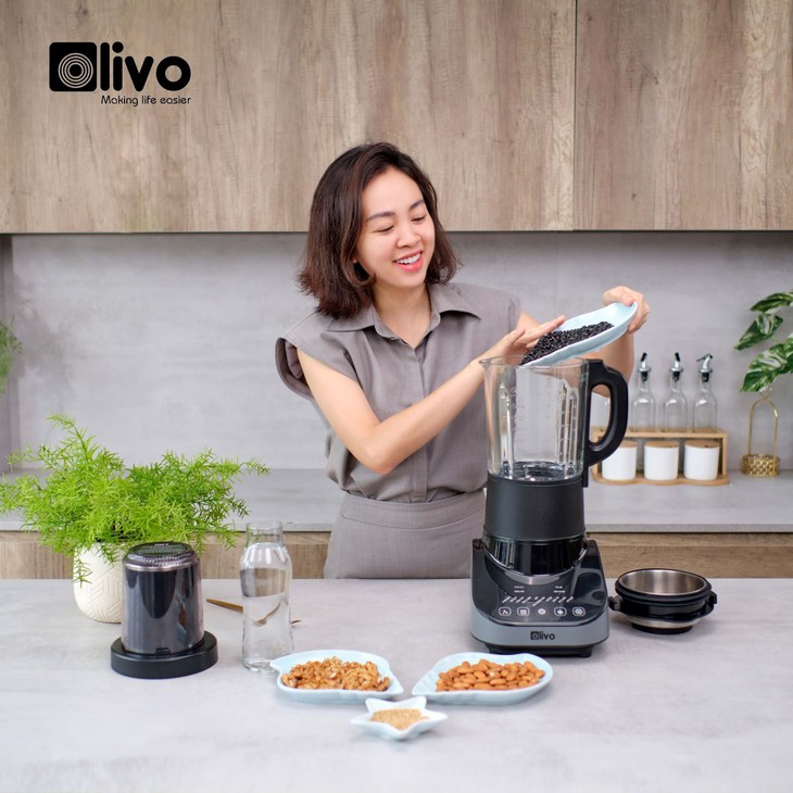 Mẹ đảm Hà Thành đánh giá chi tiết máy làm sữa hạt tại nhà thơm ngon, bổ dưỡng - Ảnh 2.