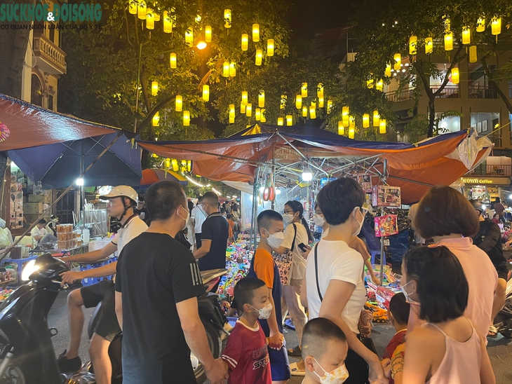 Phố Trung thu Hàng Mã đông đúc đến "nghẹt thở" trước giờ G - Ảnh 4.