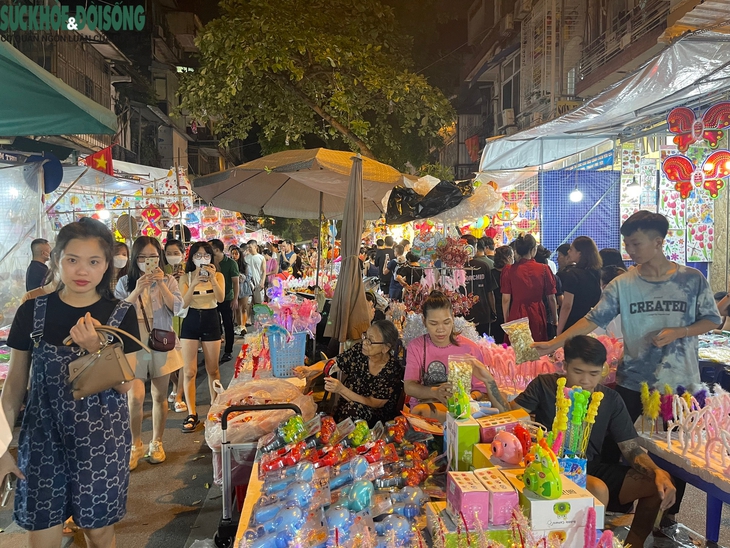 Phố Trung thu Hàng Mã đông đúc đến "nghẹt thở" trước giờ G - Ảnh 2.