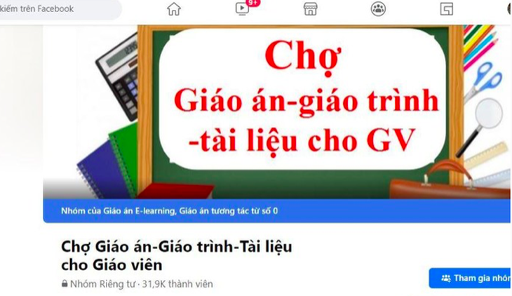 ‘Chợ’ giáo án online nở rộ - Ảnh 1.