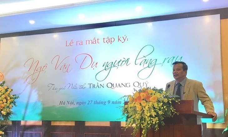 Nhà thơ Trần Quang Quý: "Trở về cội nguồn khi cô đơn nhất" - Ảnh 1.