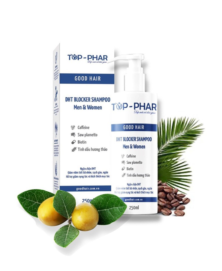 Dầu gội thảo dược DHT Blocker hỗ trợ kích thích mọc tóc và hỗ trợ giảm rụng tóc - Ảnh 1. Dầu gội thảo dược DHT Blocker hỗ trợ kích thích mọc tóc và hỗ trợ giảm rụng tóc - Ảnh 1.