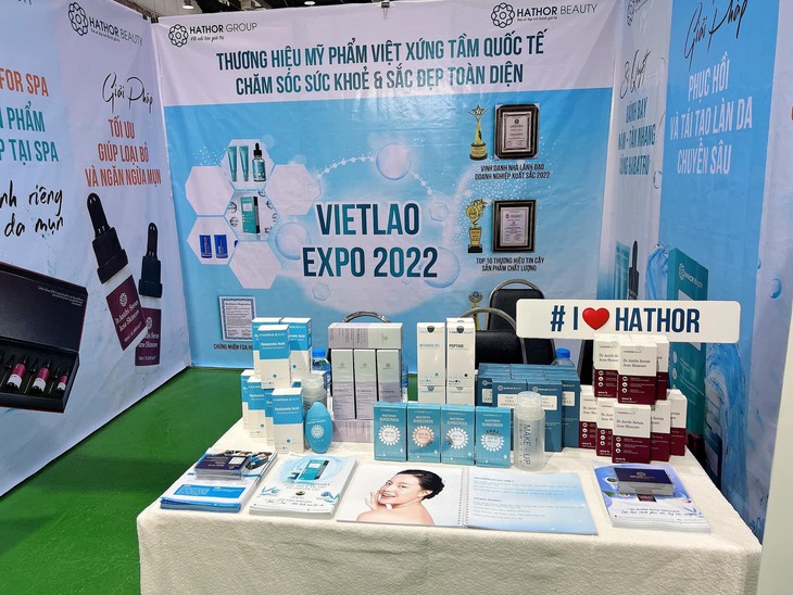 Hathor Group - Thương hiệu mỹ phẩm Việt duy nhất tại VIETLAO EXPO 2022 - Ảnh 2.