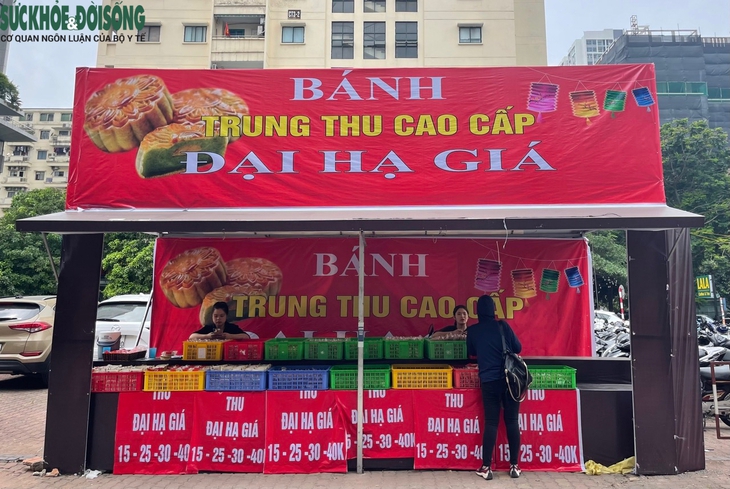 Bánh trung thu bày bán tràn lan với giá "siêu rẻ" - Ảnh 1.