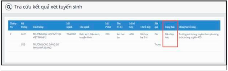 Chi tiết các bước xác nhận nhập học trực tuyến đại học năm 2022 - Ảnh 6. Chi tiết các bước xác nhận nhập học trực tuyến đại học năm 2022 - Ảnh 6.