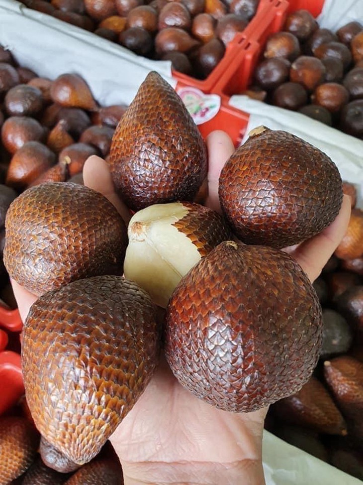 Quả lạ có vỏ hệt da rắn, giá cao chót vót vẫn ‘cháy hàng’ - Ảnh 1.