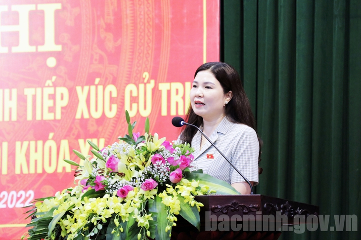 Quyền Bộ trưởng Bộ Y tế Đào Hồng Lan tiếp xúc cử tri phường Đình Bảng - Ảnh 5.