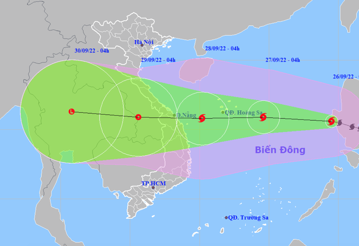 Diễn biến mới nhất về siêu bão Noru: Giật cấp 17 khi áp sát đất liền, miền Trung mưa to từ chiều 27/9 - Ảnh 2.