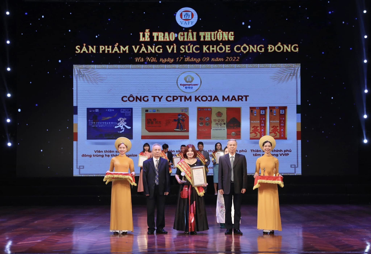 Thương hiệu đạt được giải thưởng "Sản phẩm Vàng vì sức khỏe cộng đồng" - Ảnh 1.