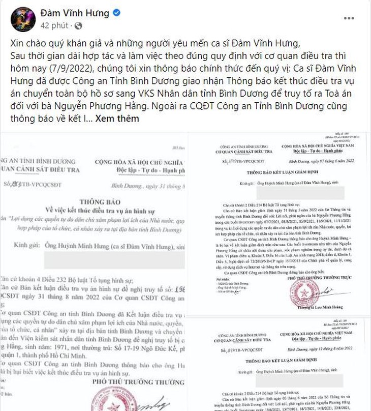 Đàm Vĩnh Hưng lên tiếng: Hoàn toàn trong sạch khi làm từ thiện, bị tổn thất cả về tinh thần lẫn vật chất khi bị vu khống - Ảnh 1.