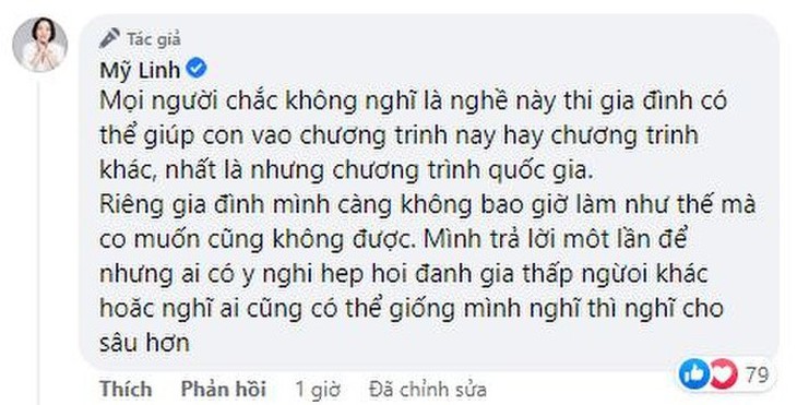 Con gái út bị chê 'không có thực tài', Diva Mỹ Linh đáp trả thẳng thắn - Ảnh 3.