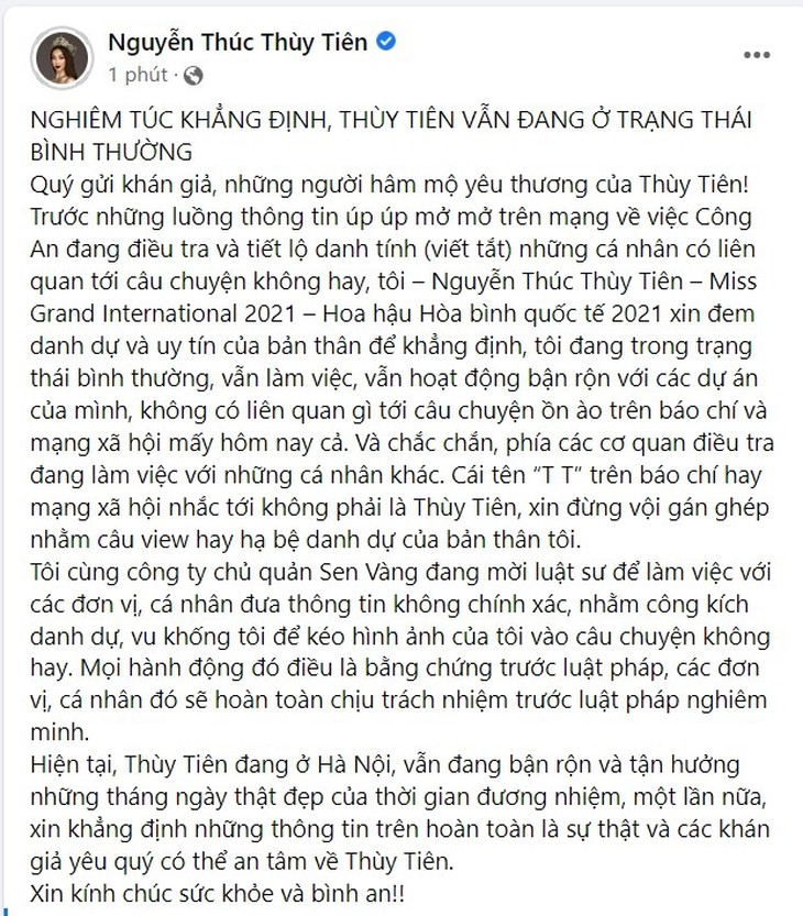 Thùy Tiên phản ứng gay gắt: Vu khống tôi bán dâm sẽ chịu trách nhiệm trước pháp luật - Ảnh 4.