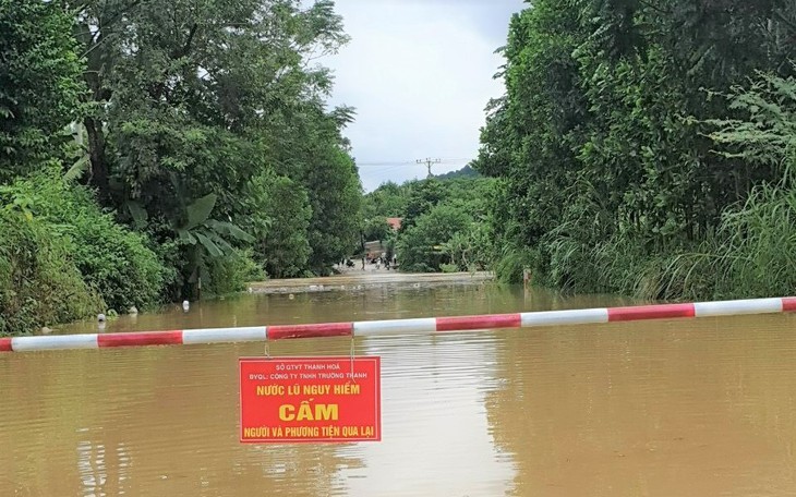 Mưa lớn, 119 hộ dân ở miền núi Thanh Hóa bị cô lập