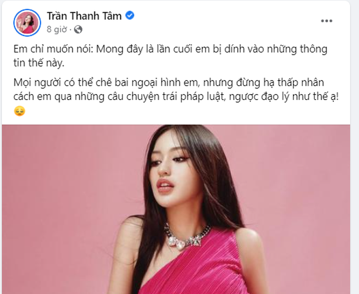  “Hot girl trừng rán” Trần Thanh Tâm: Mọi người đừng hạ thấp nhân cách tôi - Ảnh 4.