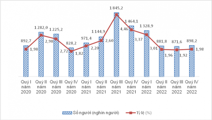 Thu nhập bình quân tháng của người lao động quý 4 năm 2022 là 6,8 triệu đồng, tăng 95.000 đồng so với quý trước - Ảnh 2. Thu nhập bình quân tháng của người lao động quý 4 năm 2022 là 6,8 triệu đồng, tăng 95.000 đồng so với quý trước - Ảnh 2.